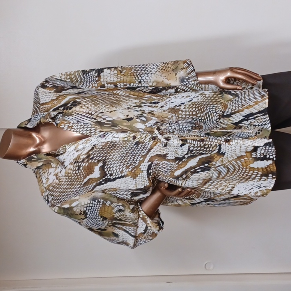 Unique Spectrum Plus Size Chiffon Blouse